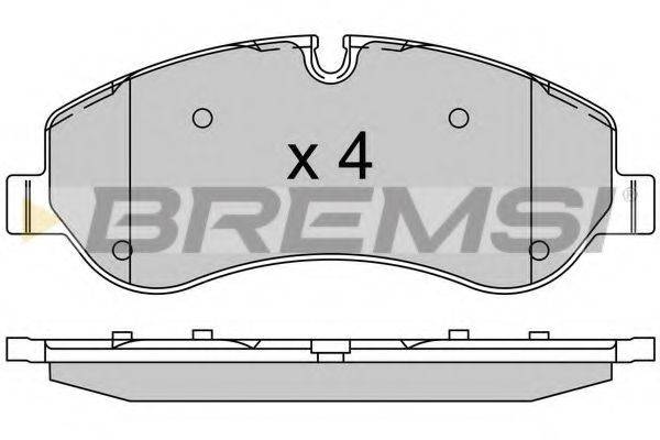 BREMSI BP3525 Комплект тормозных колодок, дисковый тормоз
