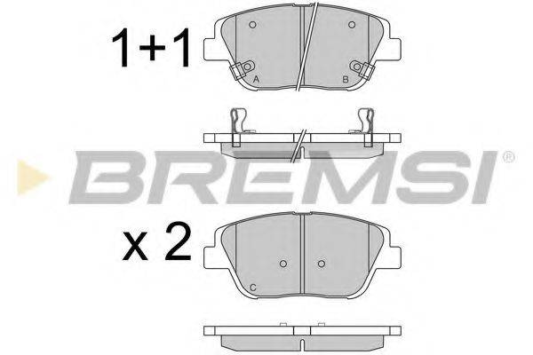 BREMSI BP3548 Комплект тормозных колодок, дисковый тормоз