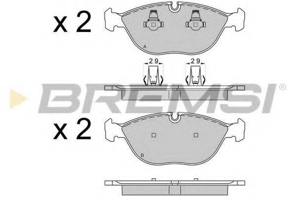 BREMSI BP3571 Комплект тормозных колодок, дисковый тормоз