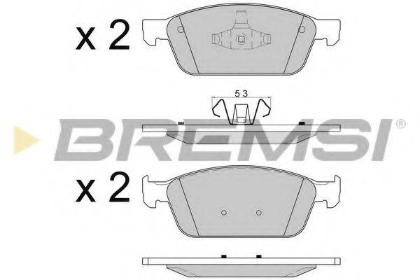 BREMSI BP3594 Комплект тормозных колодок, дисковый тормоз