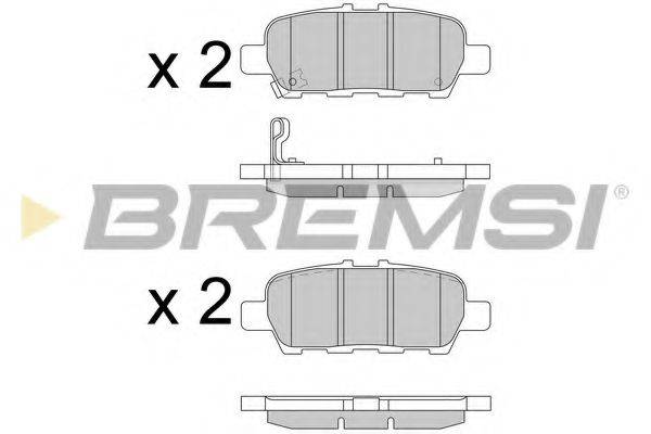 BREMSI BP3608 Комплект тормозных колодок, дисковый тормоз