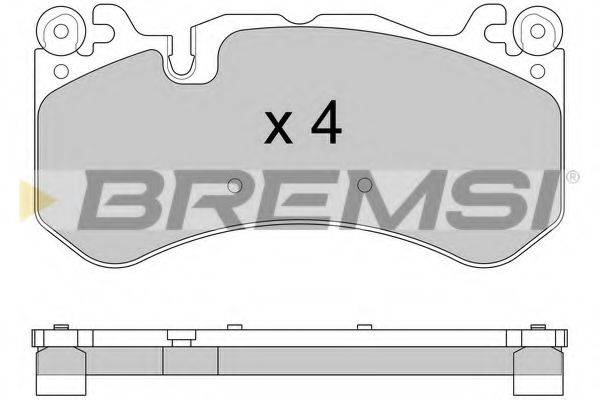 BREMSI BP3609 Комплект тормозных колодок, дисковый тормоз