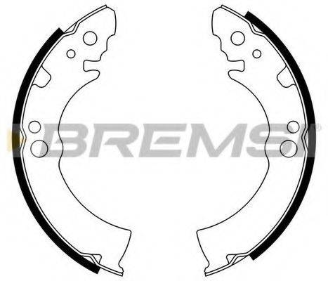 Комплект тормозных колодок BREMSI GF0004
