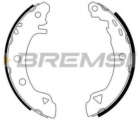 Комплект тормозных колодок BREMSI GF0006