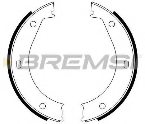 BREMSI GF0076 Комплект тормозных колодок, стояночная тормозная система