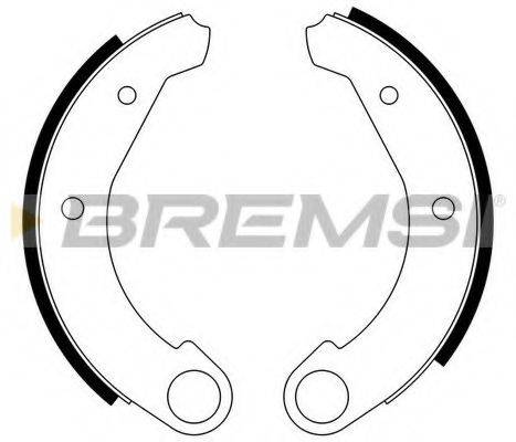 BREMSI GF0092 Комплект тормозных колодок