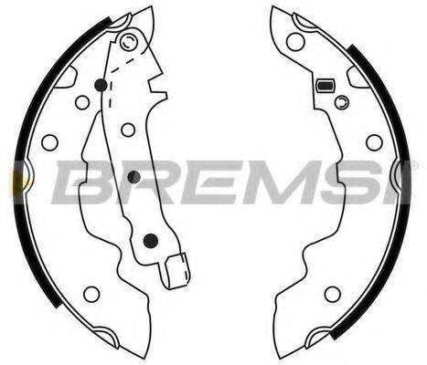 Комплект тормозных колодок BREMSI GF0101
