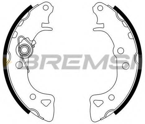 Комплект тормозных колодок BREMSI GF0103