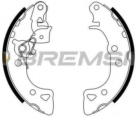 Комплект тормозных колодок BREMSI GF0103-1