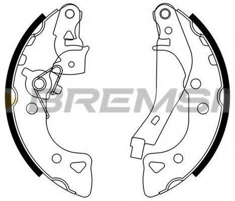 Комплект тормозных колодок BREMSI GF0103-2