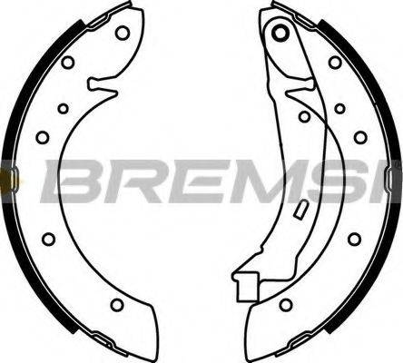 Комплект тормозных колодок BREMSI GF0106