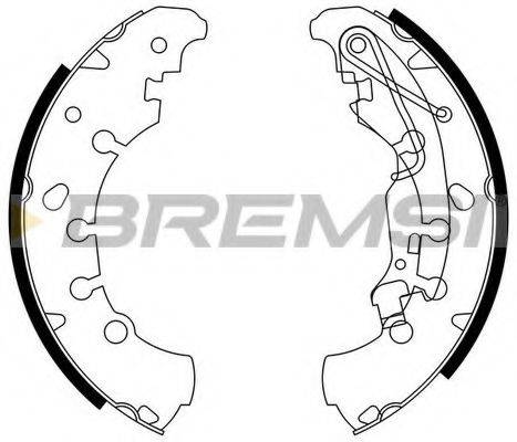 BREMSI GF0140 Комплект тормозных колодок