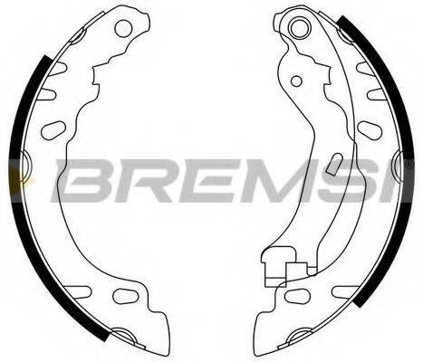 Комплект тормозных колодок BREMSI GF0154