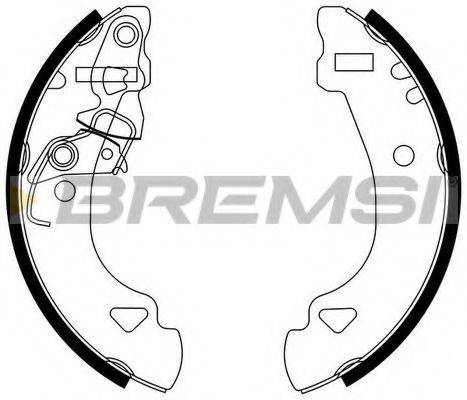 Комплект тормозных колодок BREMSI GF0173