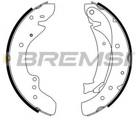 Комплект тормозных колодок BREMSI GF0175