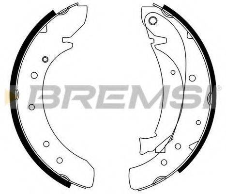 Комплект тормозных колодок BREMSI GF0176