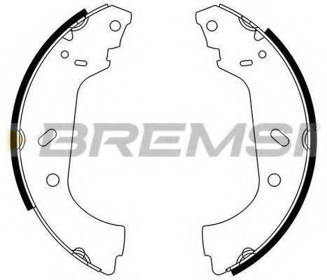 Комплект тормозных колодок BREMSI GF0177
