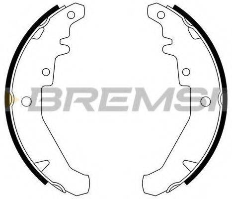 Комплект тормозных колодок BREMSI GF0182