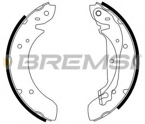 Комплект тормозных колодок BREMSI GF0195