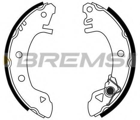 Комплект тормозных колодок BREMSI GF0214