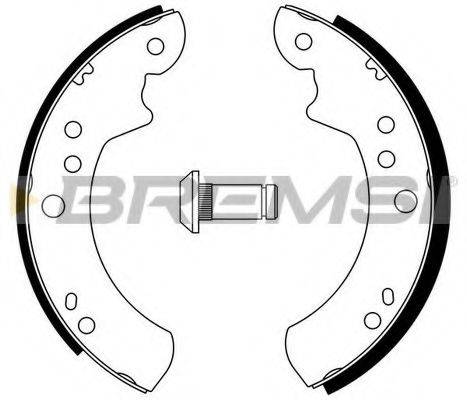 Комплект тормозных колодок BREMSI GF0220