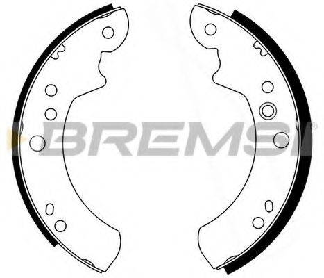 Комплект тормозных колодок BREMSI GF0220-1