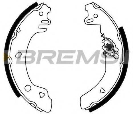 BREMSI GF0221 Комплект тормозных колодок