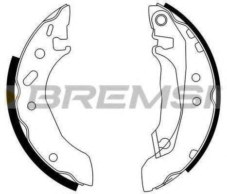 BREMSI GF0226 Комплект тормозных колодок