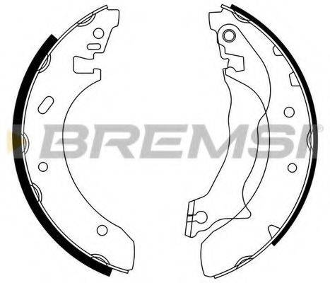 BREMSI GF0228 Комплект тормозных колодок