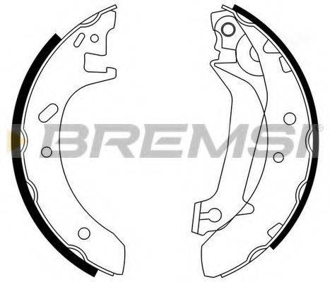 Комплект тормозных колодок BREMSI GF0229