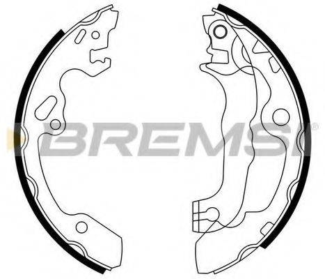 BREMSI GF0238 Комплект тормозных колодок