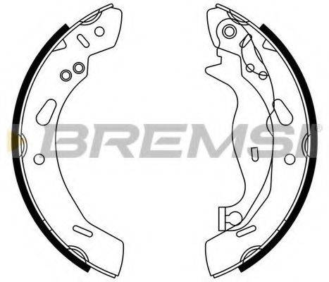 BREMSI GF0249 Комплект тормозных колодок