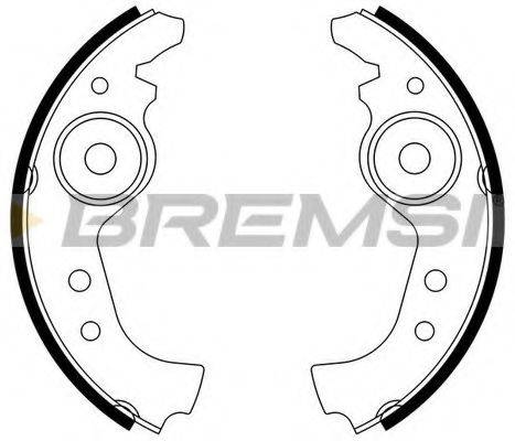 Комплект тормозных колодок BREMSI GF0290