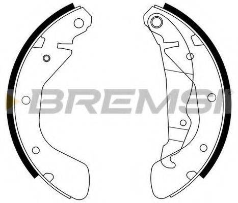 BREMSI GF0353 Комплект тормозных колодок