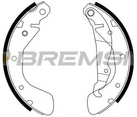 BREMSI GF0354 Комплект тормозных колодок