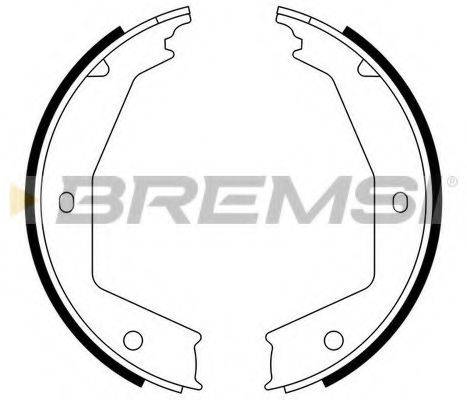 Комплект тормозных колодок, стояночная тормозная система BREMSI GF0388