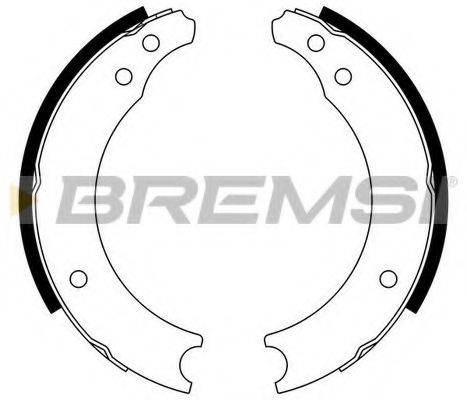 Комплект тормозных колодок BREMSI GF0402