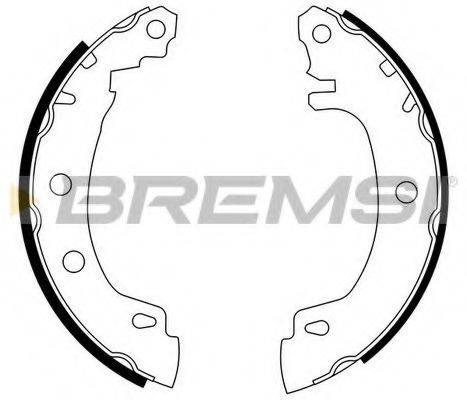 Комплект тормозных колодок BREMSI GF0405