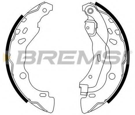 BREMSI GF0409 Комплект тормозных колодок