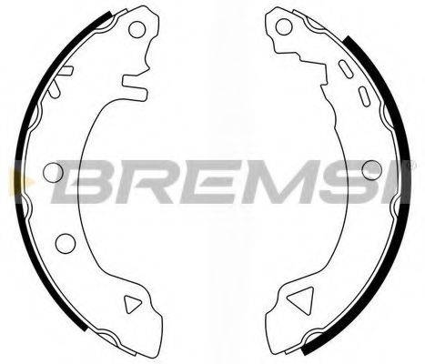 Комплект тормозных колодок BREMSI GF0418