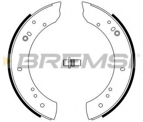 Комплект тормозных колодок BREMSI GF0433
