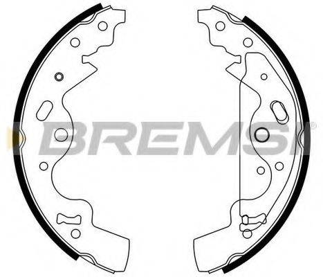 Комплект тормозных колодок BREMSI GF0437