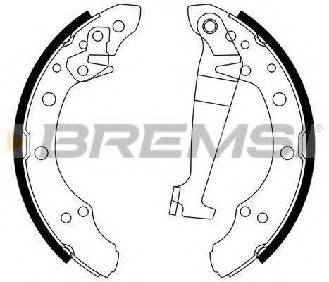Комплект тормозных колодок BREMSI GF0543