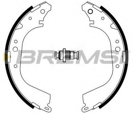 BREMSI GF0555 Комплект тормозных колодок
