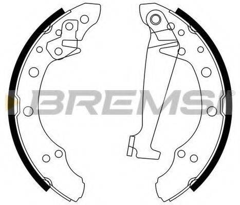 Комплект тормозных колодок BREMSI GF0556