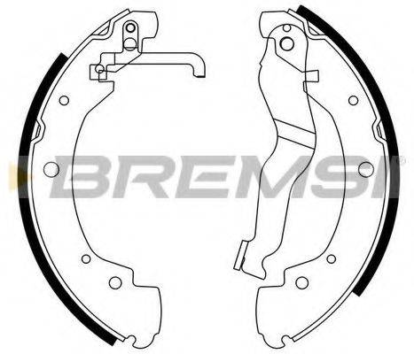 Комплект тормозных колодок BREMSI GF0557