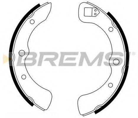 BREMSI GF0662 Комплект тормозных колодок