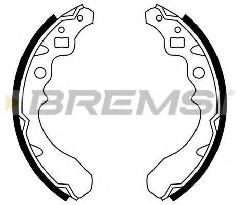 Комплект тормозных колодок BREMSI GF0670