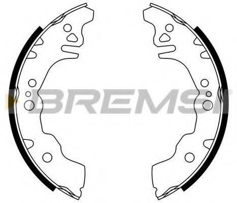 BREMSI GF0674 Комплект тормозных колодок
