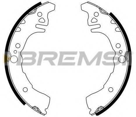 BREMSI GF0681 Комплект тормозных колодок